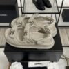Chanel Dad Sandals Diamond CC logo Grey