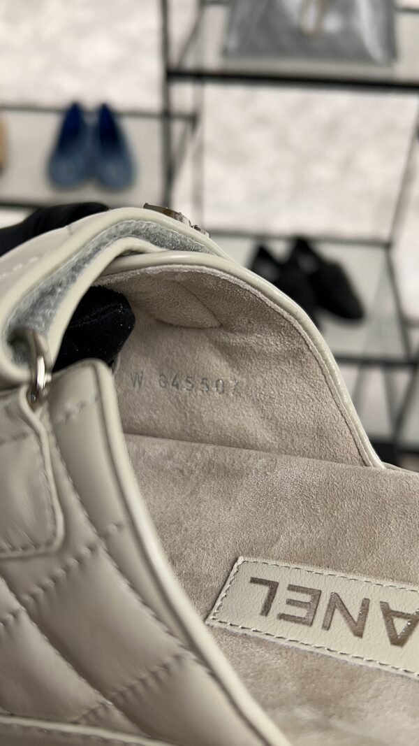 Chanel Dad Sandals Diamond CC logo Grey slippers