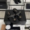 Chanel 25S Chain-Strap Sandals Black