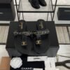 Chanel 25S Chain-Strap Sandals Black