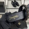Chanel 25S Chain-Strap Sandals Black