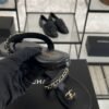Chanel 25S Chain-Strap Sandals Black