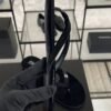Chanel CC Black Velvet Crystal Thong Sandals