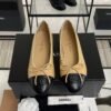 Chanel ballet flats Lambskin  Beige & Black