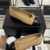 Chanel ballet flats Lambskin  Beige & Black