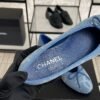 Chanel Denim Printed Ballerina Flats