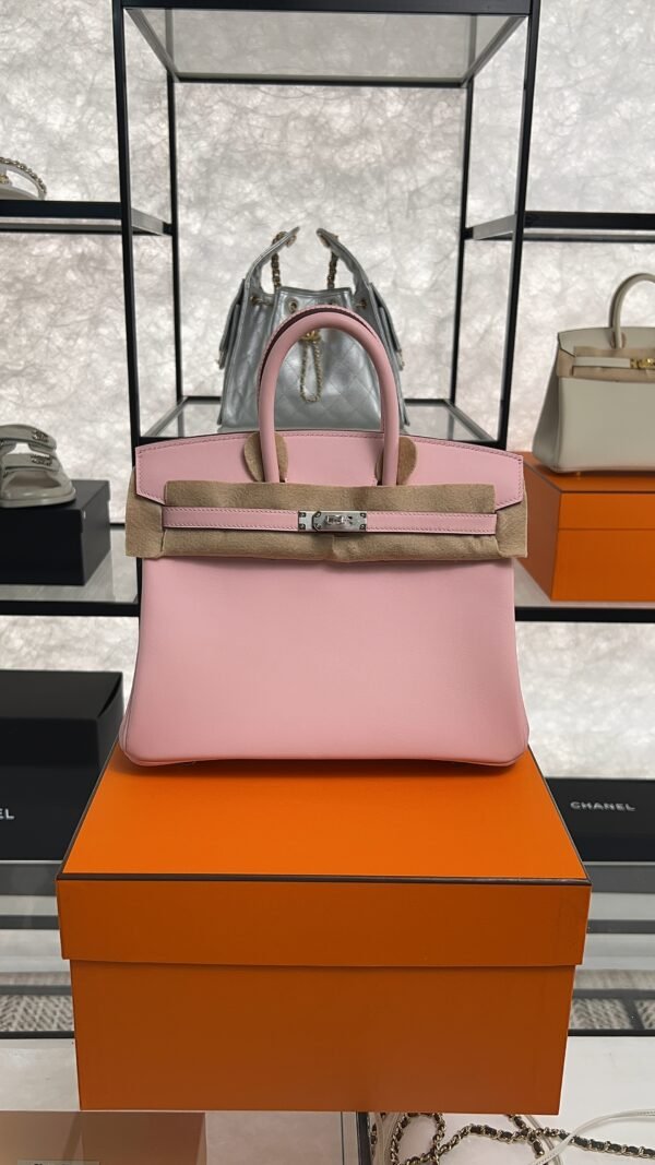 Hermes Birkin 25 Rose Sakura Swift PHW