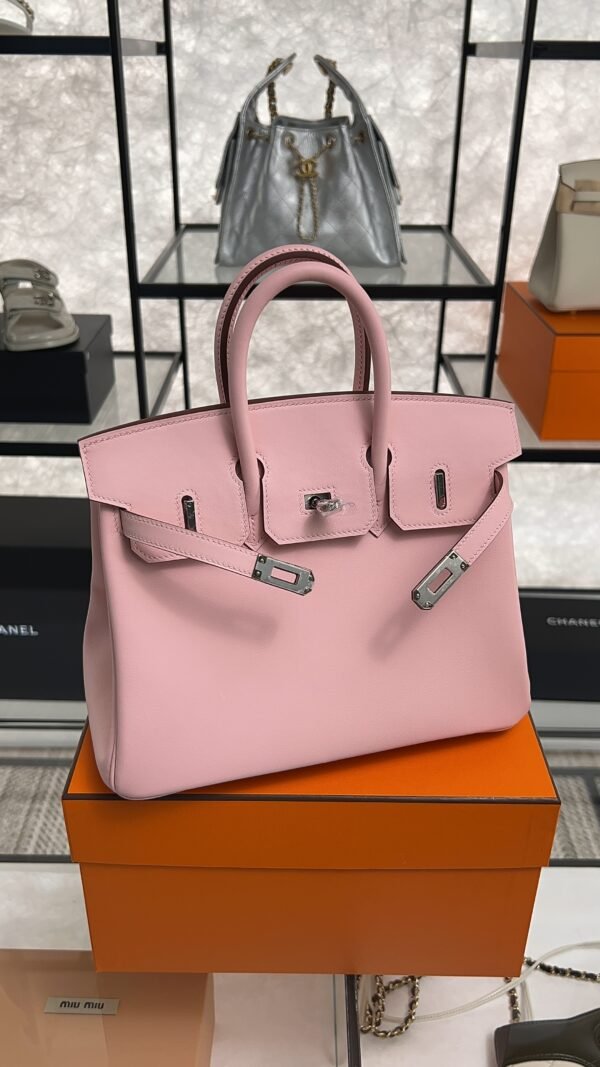 Hermes Birkin 25 Rose Sakura Swift PHW
