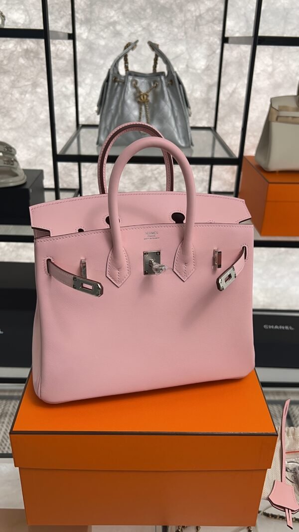 Hermes Birkin 25 Rose Sakura Swift PHW