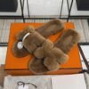 hermes oran sandlas gold Shearling