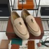 Loro Piana Summer Charms Walk Loafer Beige