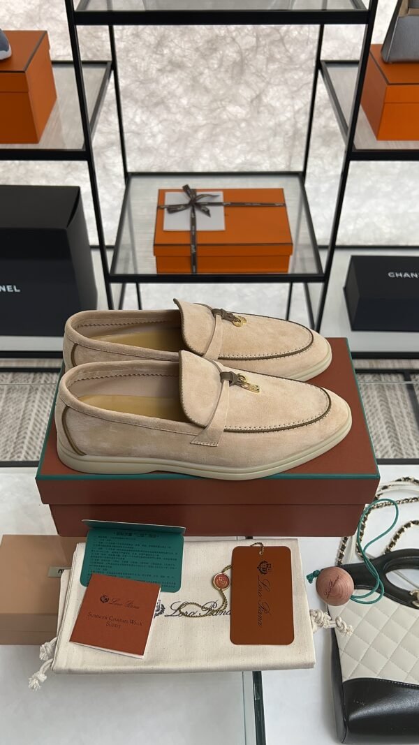 Loro Piana Summer Charms Walk Loafer Beige