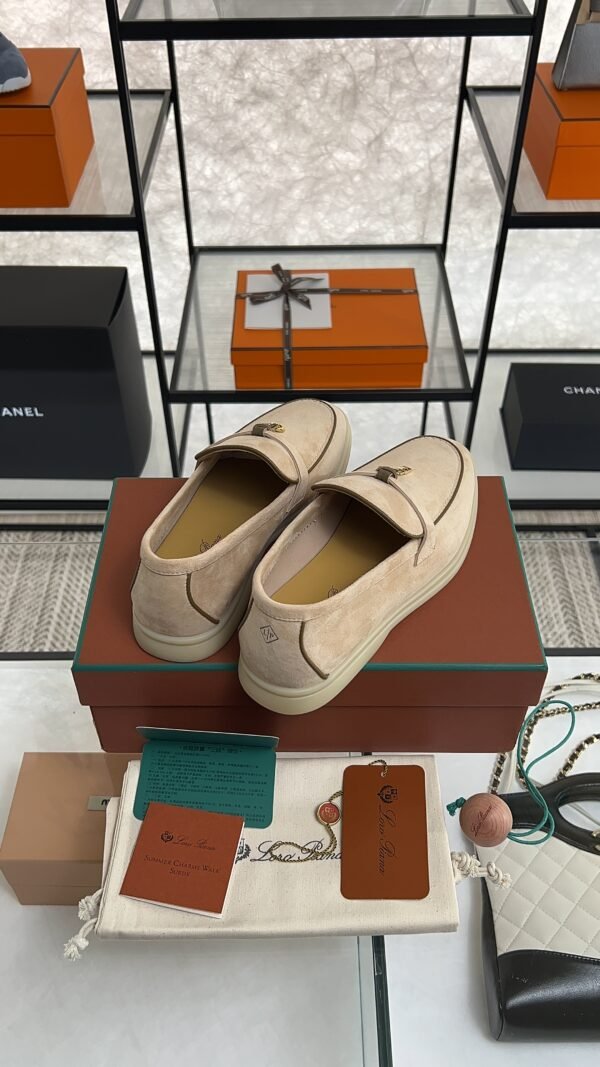 Loro Piana Summer Charms Walk Loafer Beige