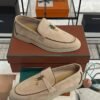 Loro Piana Summer Charms Walk Loafer Beige