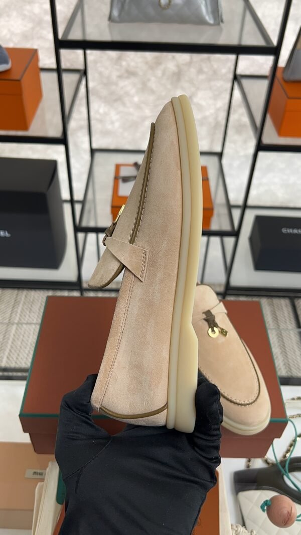 Loro Piana Summer Charms Walk Loafer Beige