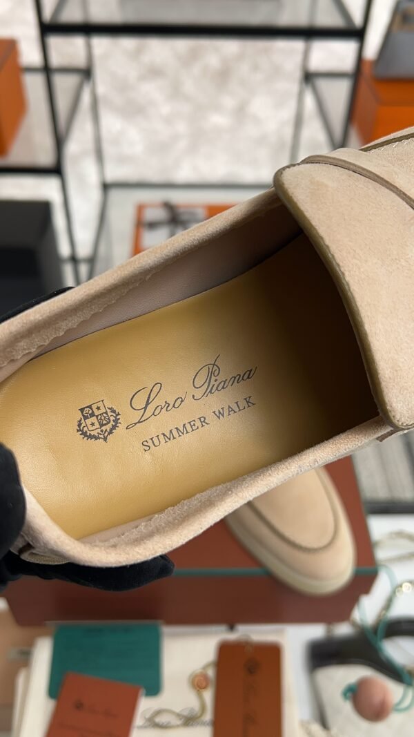 Loro Piana Summer Charms Walk Loafer Beige