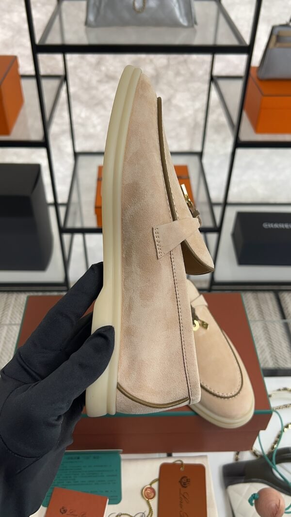 Loro Piana Summer Charms Walk Loafer Beige