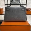 Hermes Mini Kelly II Gris Argente