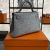 Hermes Mini Kelly II Gris Argente