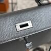Hermes Mini Kelly II Gris Argente