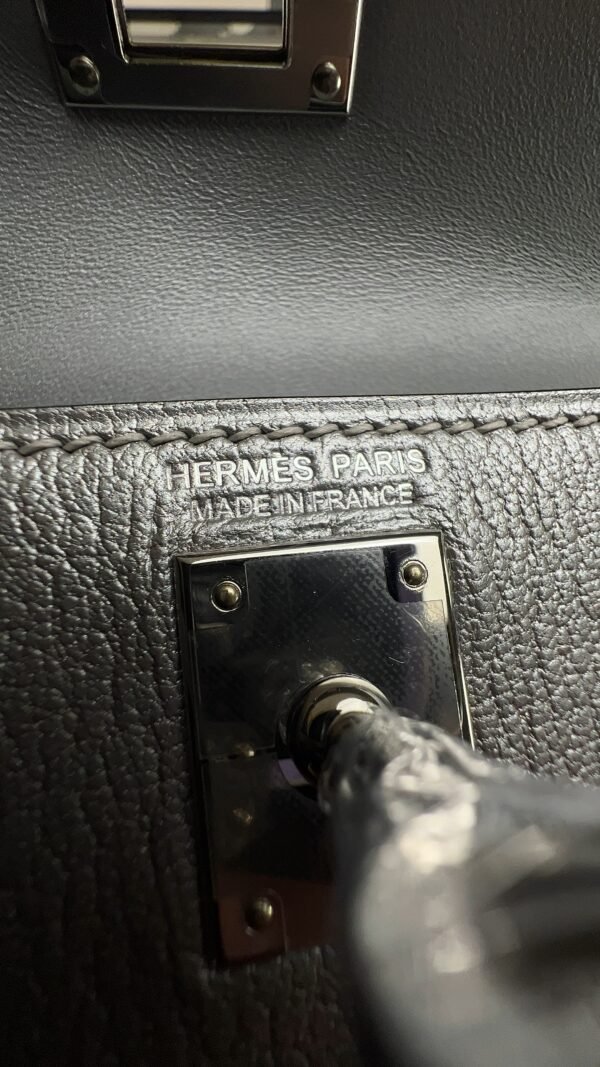 Hermes Mini Kelly II Gris Argente