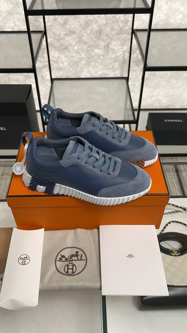 HERMES Bouncing sneaker Bleu Mer Women’s