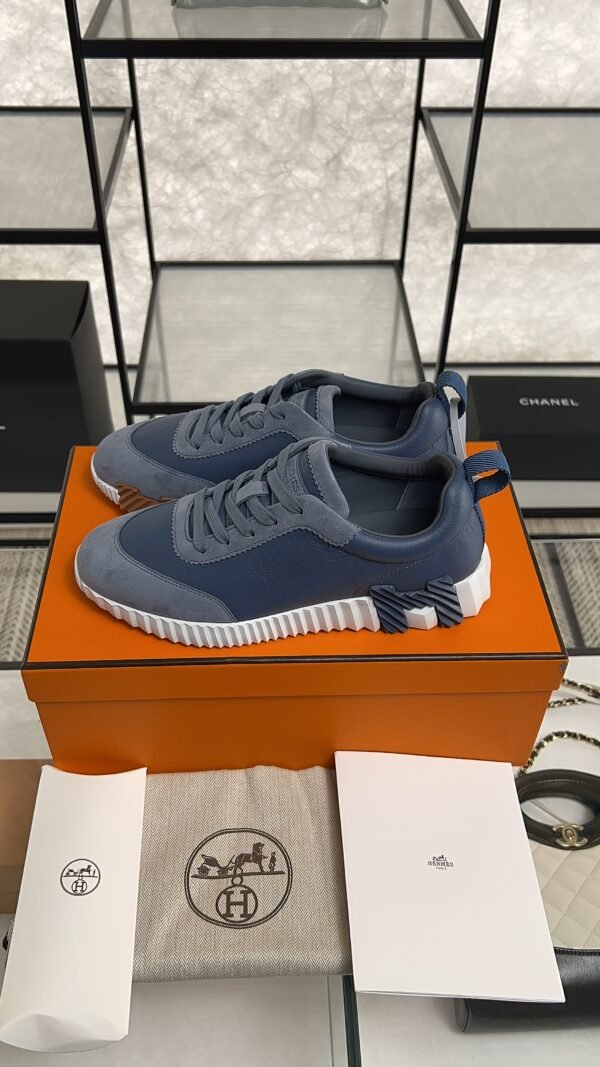 HERMES Bouncing sneaker Bleu Mer Women’s