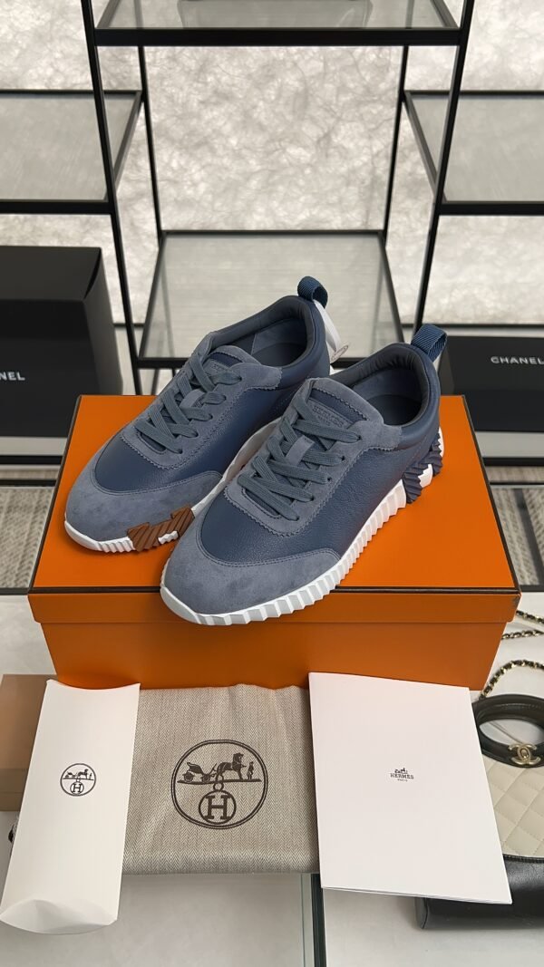 HERMES Bouncing sneaker Bleu Mer Women’s