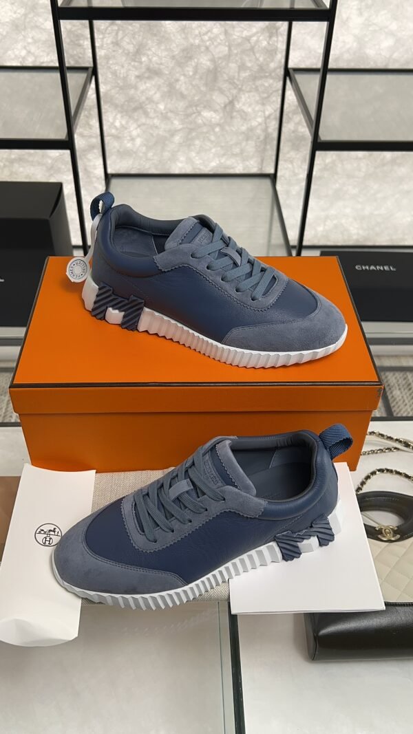 HERMES Bouncing sneaker Bleu Mer Women’s