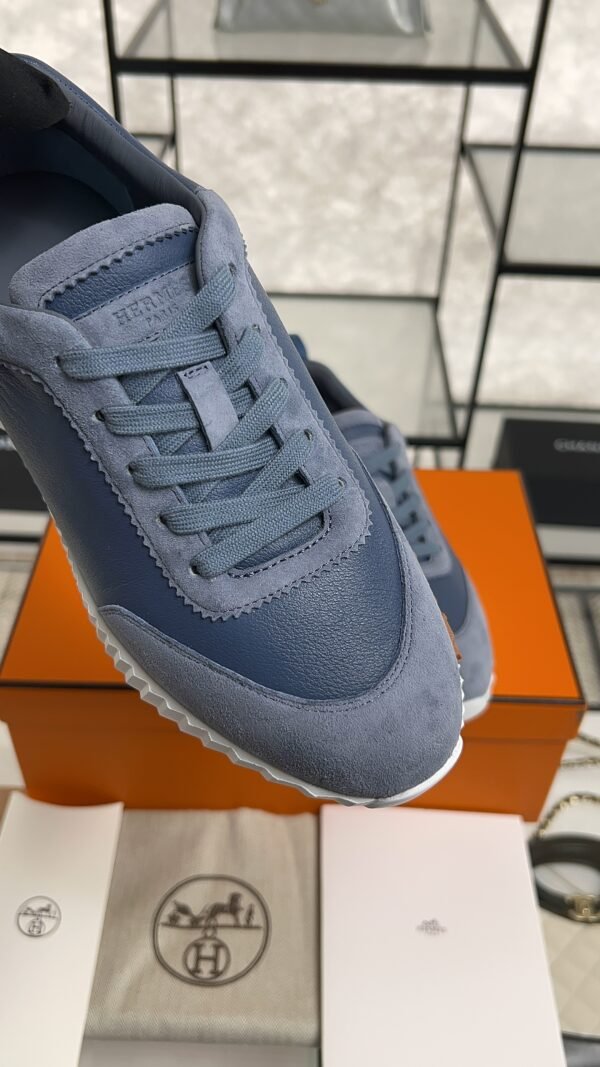 HERMES Bouncing sneaker Bleu Mer Women’s