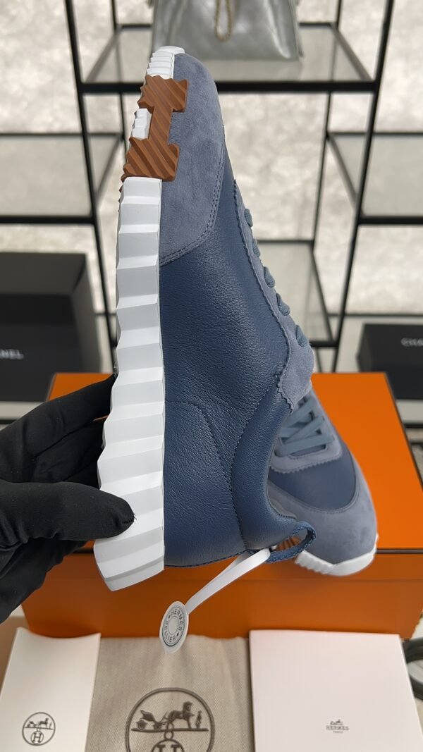 HERMES Bouncing sneaker Bleu Mer Women’s