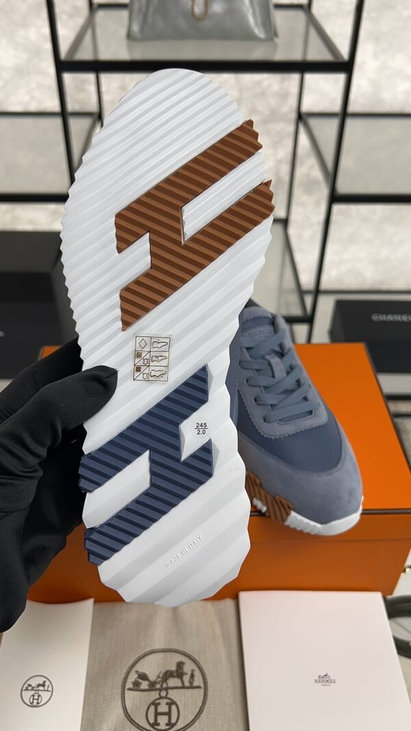 HERMES Bouncing sneaker Bleu Mer Women’s