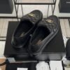 Chanel Lambskin Quilted CC Turnlock Loafers Black