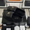 Chanel Lambskin Quilted CC Turnlock Loafers Black
