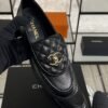 Chanel Lambskin Quilted CC Turnlock Loafers Black