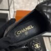 Chanel Lambskin Quilted CC Turnlock Loafers Black