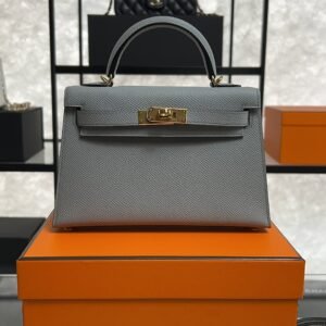 2025_10_22_16_04_IMG_7802 Hermes Mini Kelly II Epsom Bleu Glacier Gold Hardware