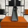 Hermes Mini Kelly II Epsom Bleu Glacier Gold Hardware