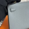 Hermes Mini Kelly II Epsom Bleu Glacier Gold Hardware