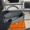 Hermes Mini Kelly II Epsom Bleu Glacier Gold Hardware