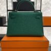 Hermes Mini Kelly II Epsom Vert Vertigo Gold Hardware Bag