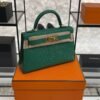Hermes Mini Kelly II Epsom Vert Vertigo Gold Hardware Bag