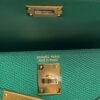 Hermes Mini Kelly II Epsom Vert Vertigo Gold Hardware Bag