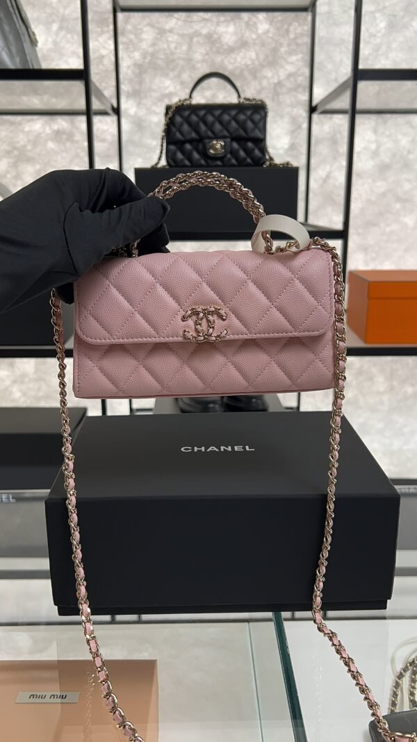Chanel 25p Kelly Clutch PINK