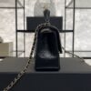 Chanel Lambskin Quilted Mini Top Handle Rectangular Flap Black