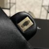 Chanel Lambskin Quilted Mini Top Handle Rectangular Flap Black