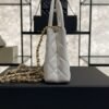 CHANEL KELLY 25C White Handle Shopping Bag