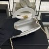 CHANEL KELLY 25C White Handle Shopping Bag