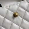 CHANEL KELLY 25C White Handle Shopping Bag