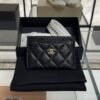 Chanel Caviar Quilted Card Holder Black